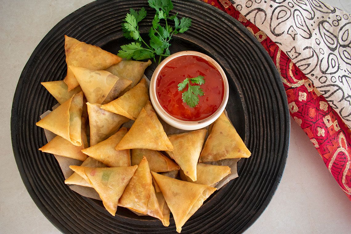 Deep fried samosa Hot-delicious